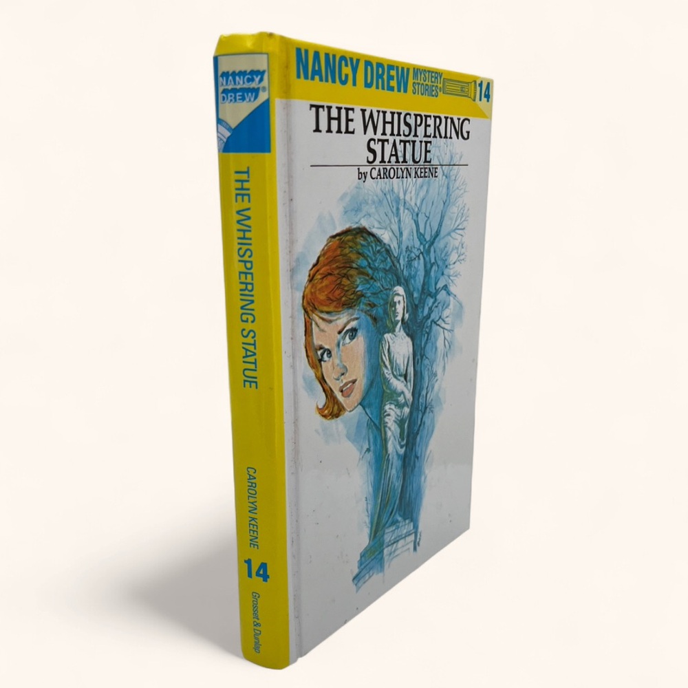 Nancy Drew Book #14 Vintage Hardcover The Whispering Statue Carolyn Keene